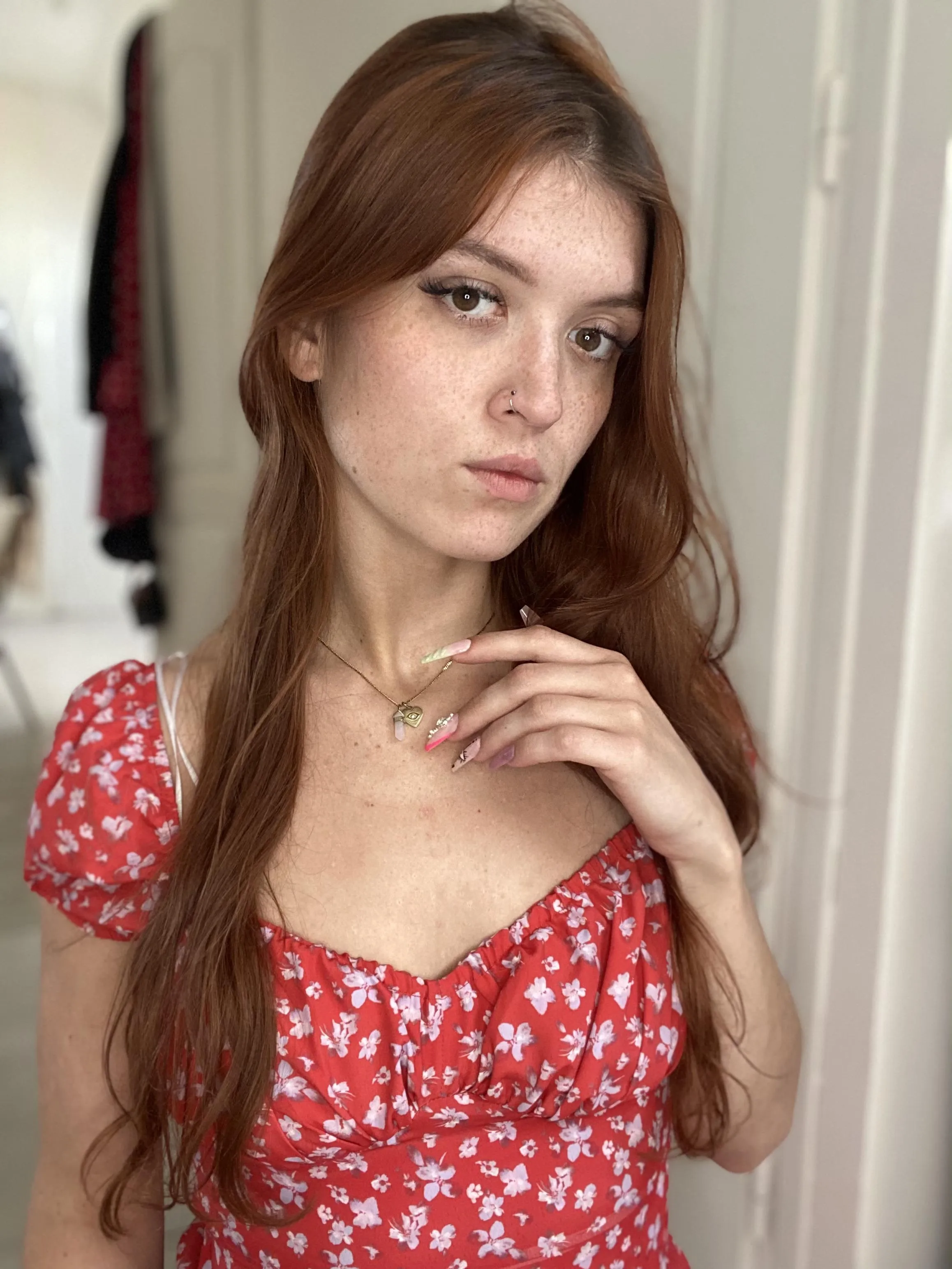 A girl with freckles or nothing!