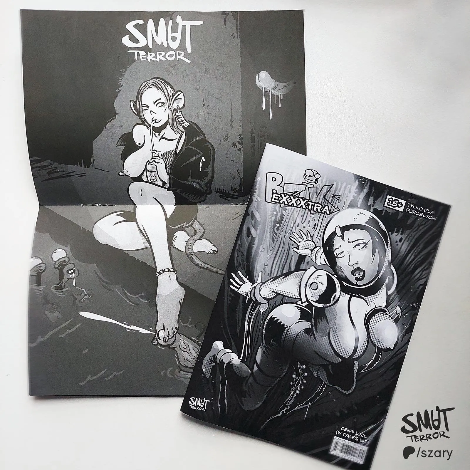 Cover and inside illustration for the Bzik eXXXtra by smut_terror
