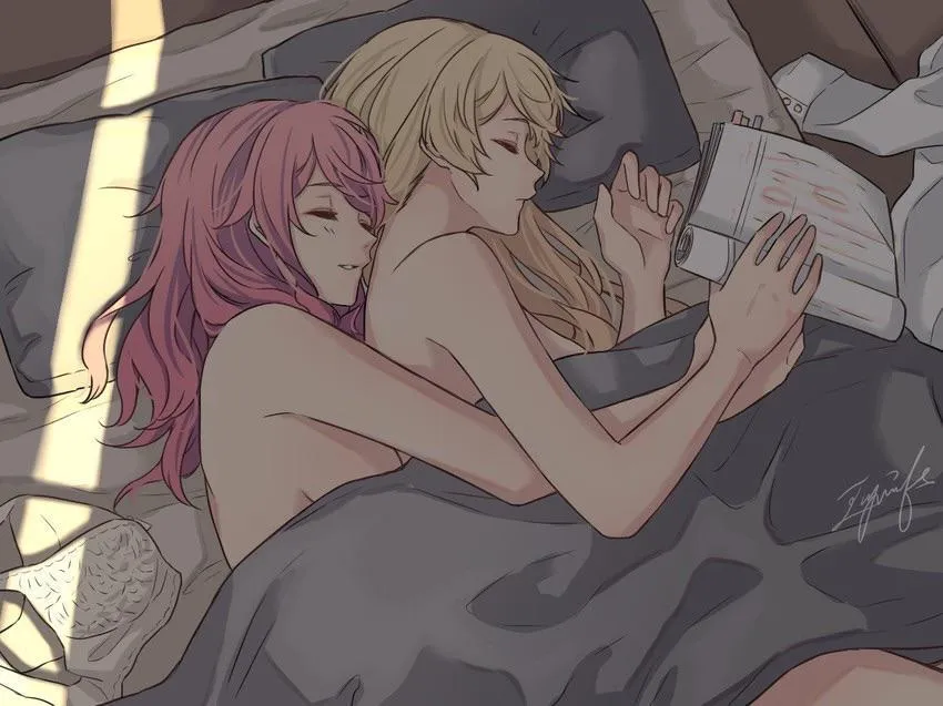 I wish I woke up next to my best friend like this… I want to cuddle up in the morning with a cute girl who doesnt mind Im trans~