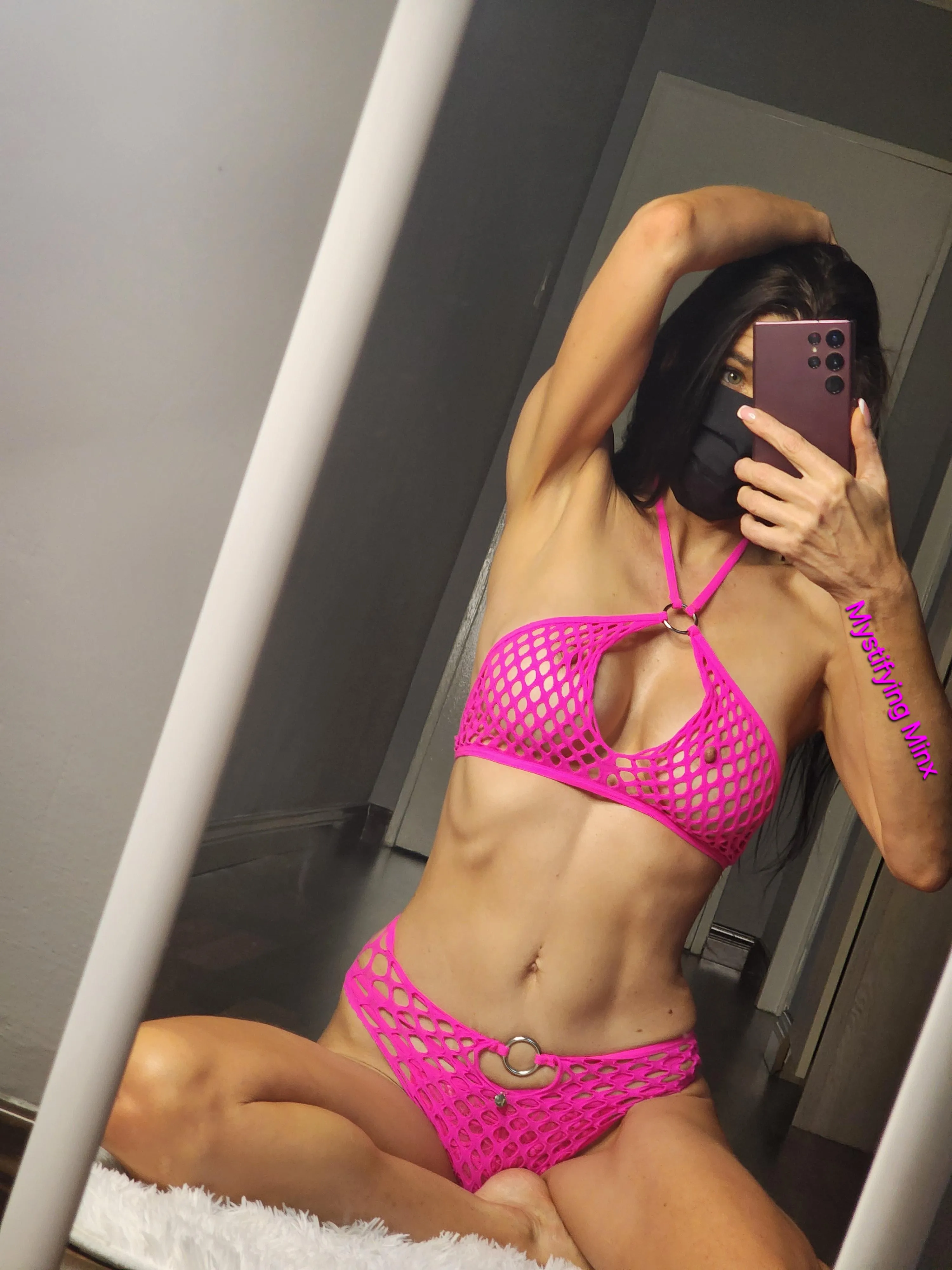 Pink fishnets 