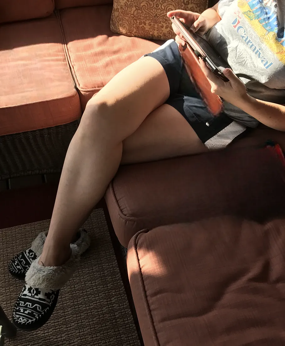 Sunshine on my legs feels nice