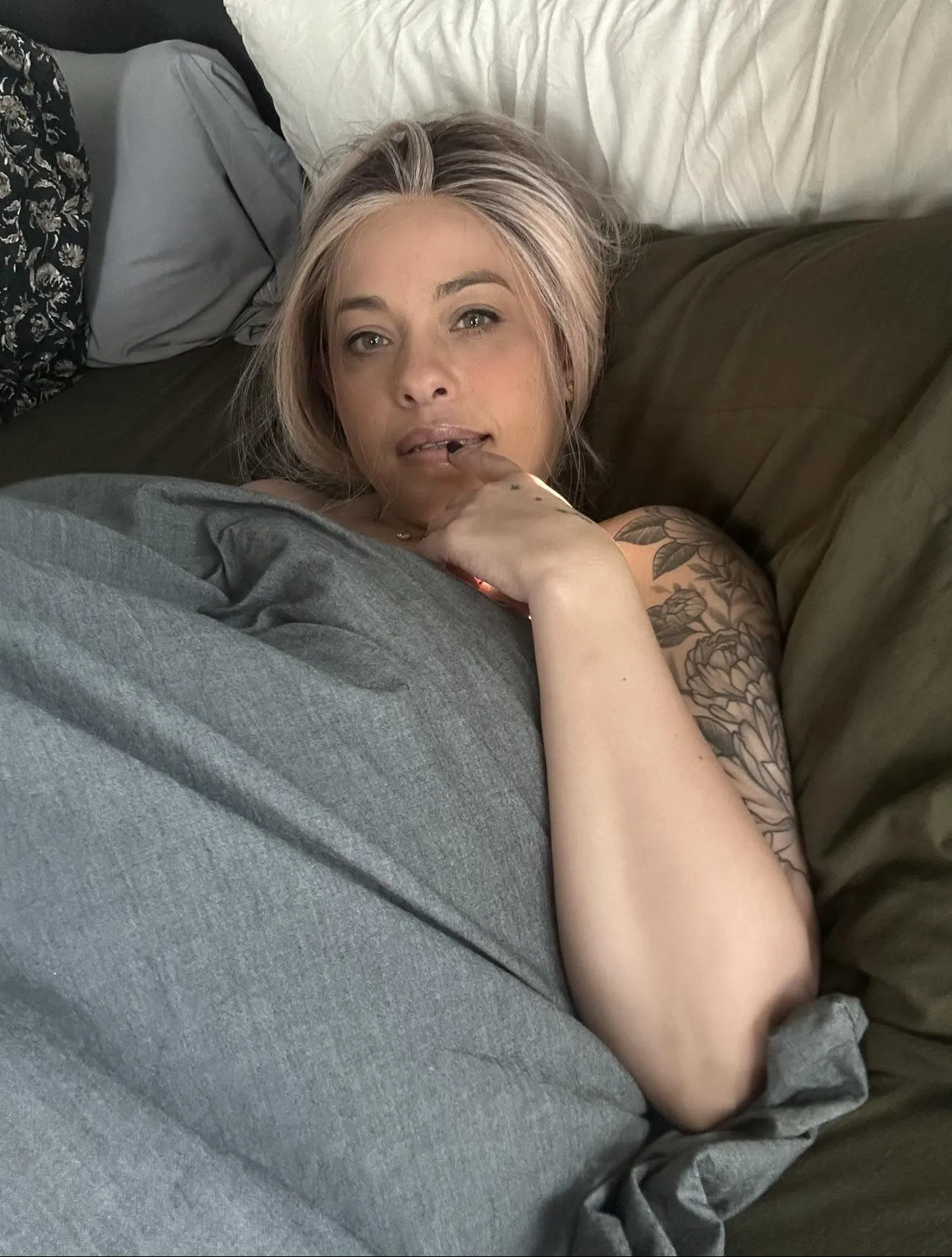 Come back to bed. 🩵💦