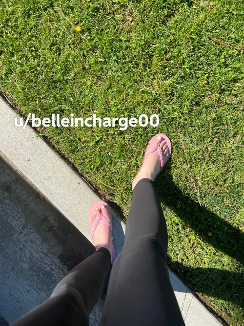 Cute pink rainbow sandals