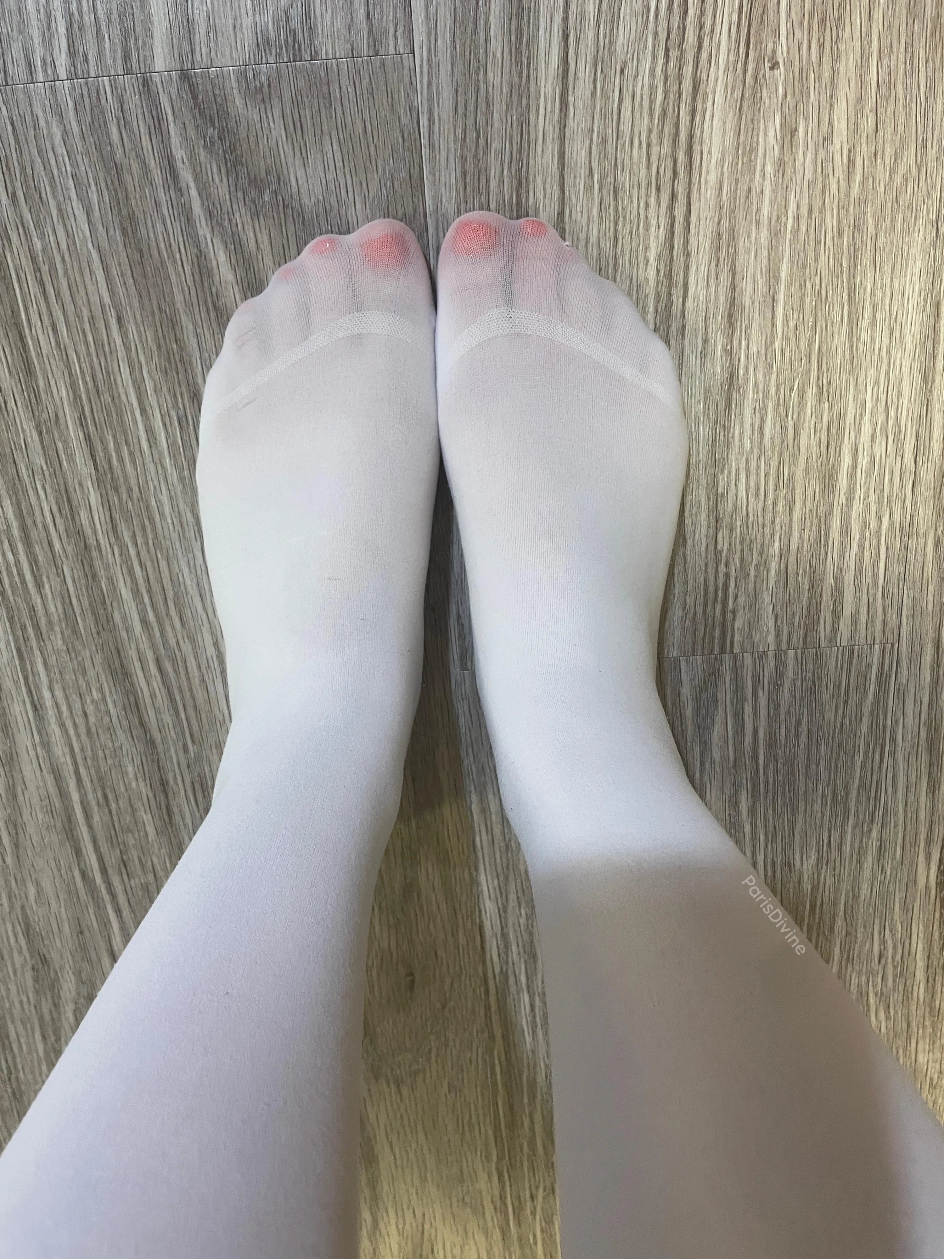 Imagine my nylon feet wrapped around your cock…