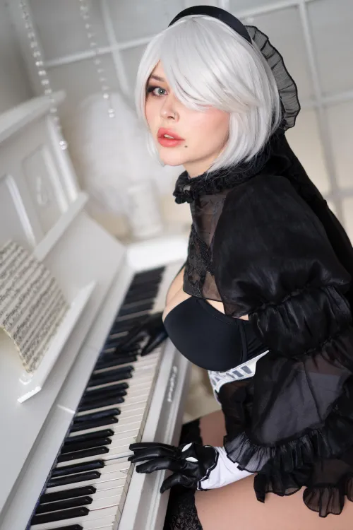 It seemed fitting to shoot my Bride 2B with a piano. Are you attending the NieR Piano Journeys?