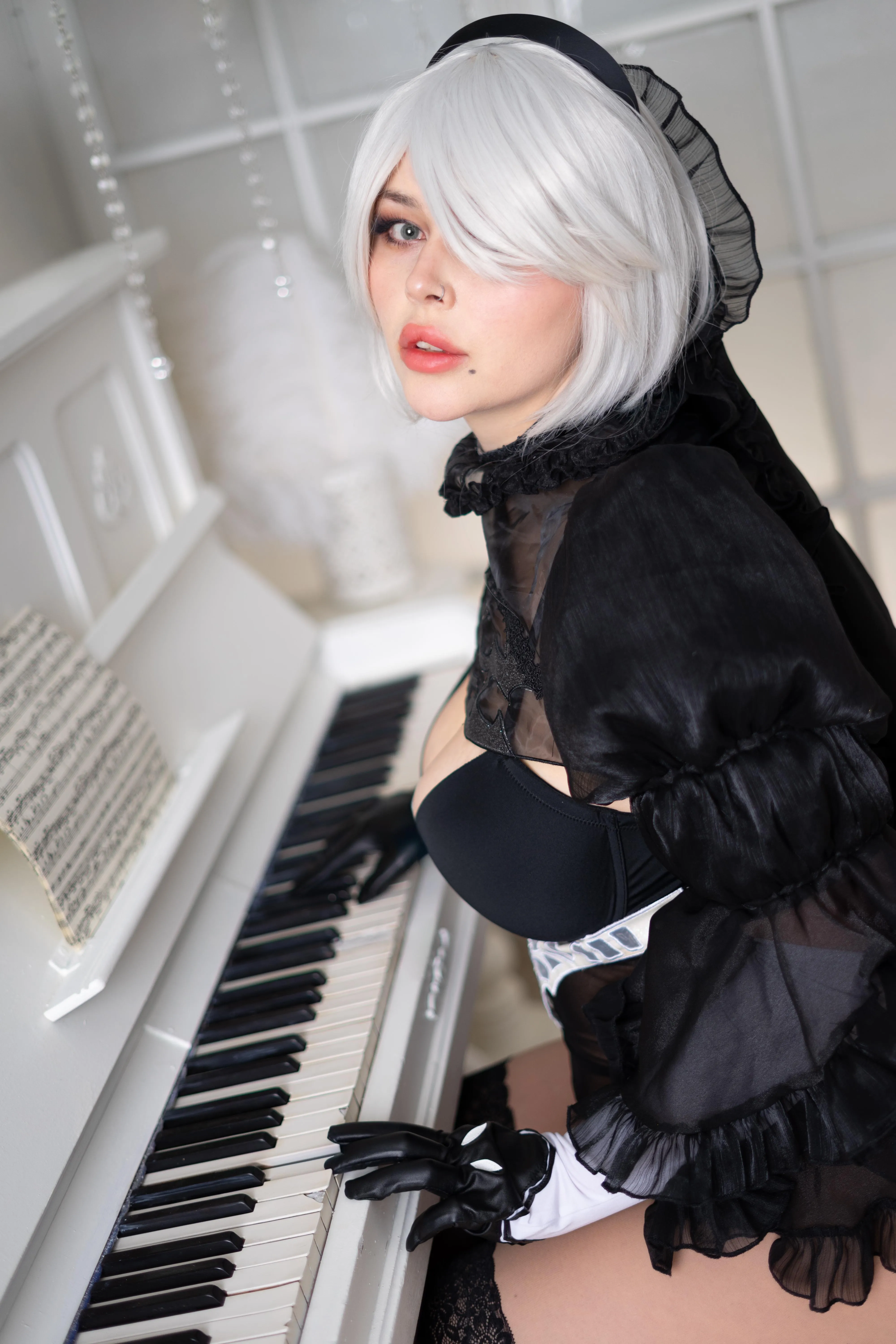 It seemed fitting to shoot my Bride 2B with a piano. Are you attending the NieR Piano Journeys?