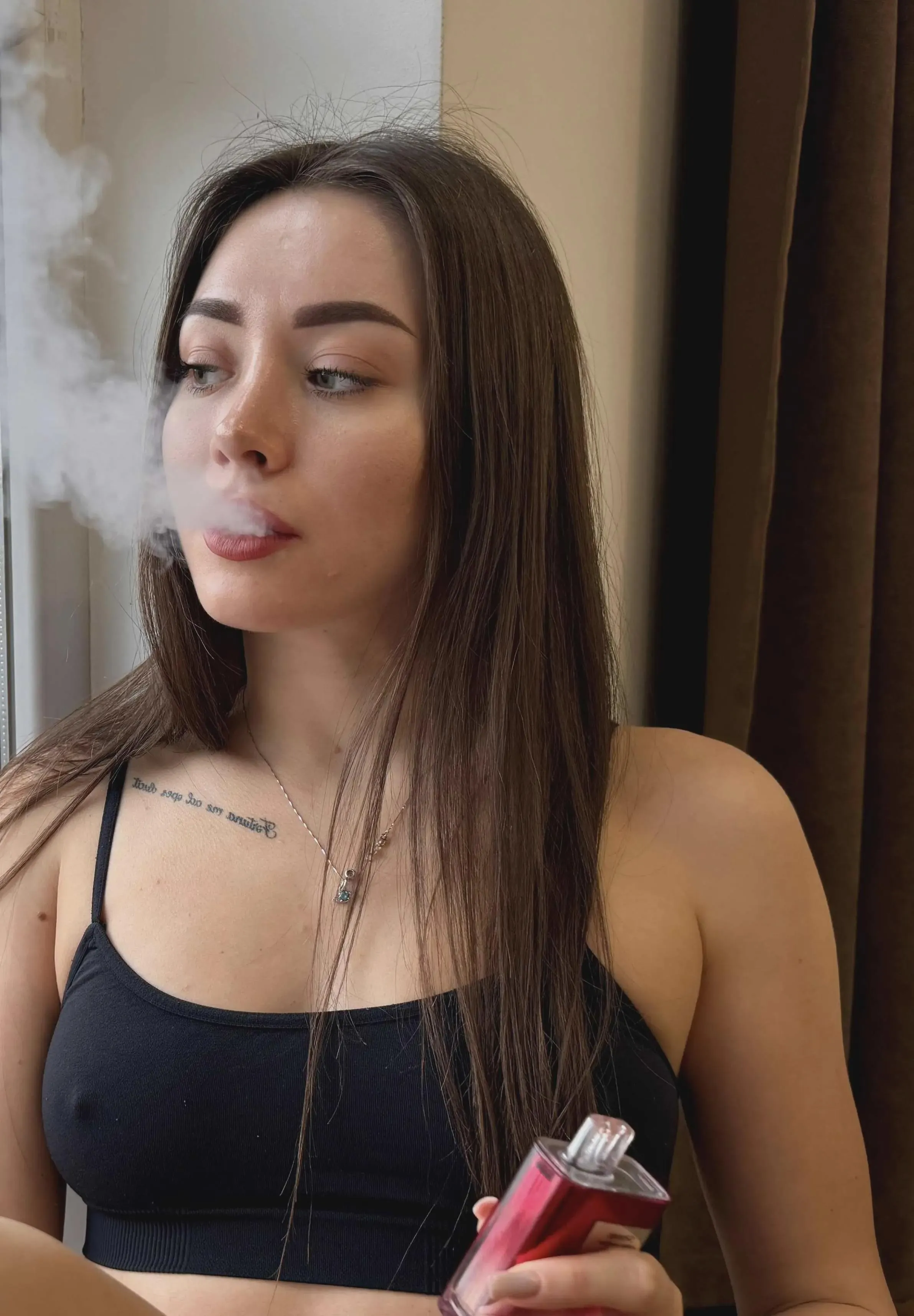Little smoke goddess waiting for daddy