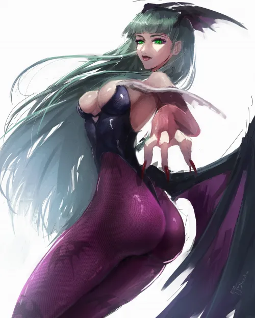 Morrigan Aensland DarkStalkers
 by @Shiszukaa
