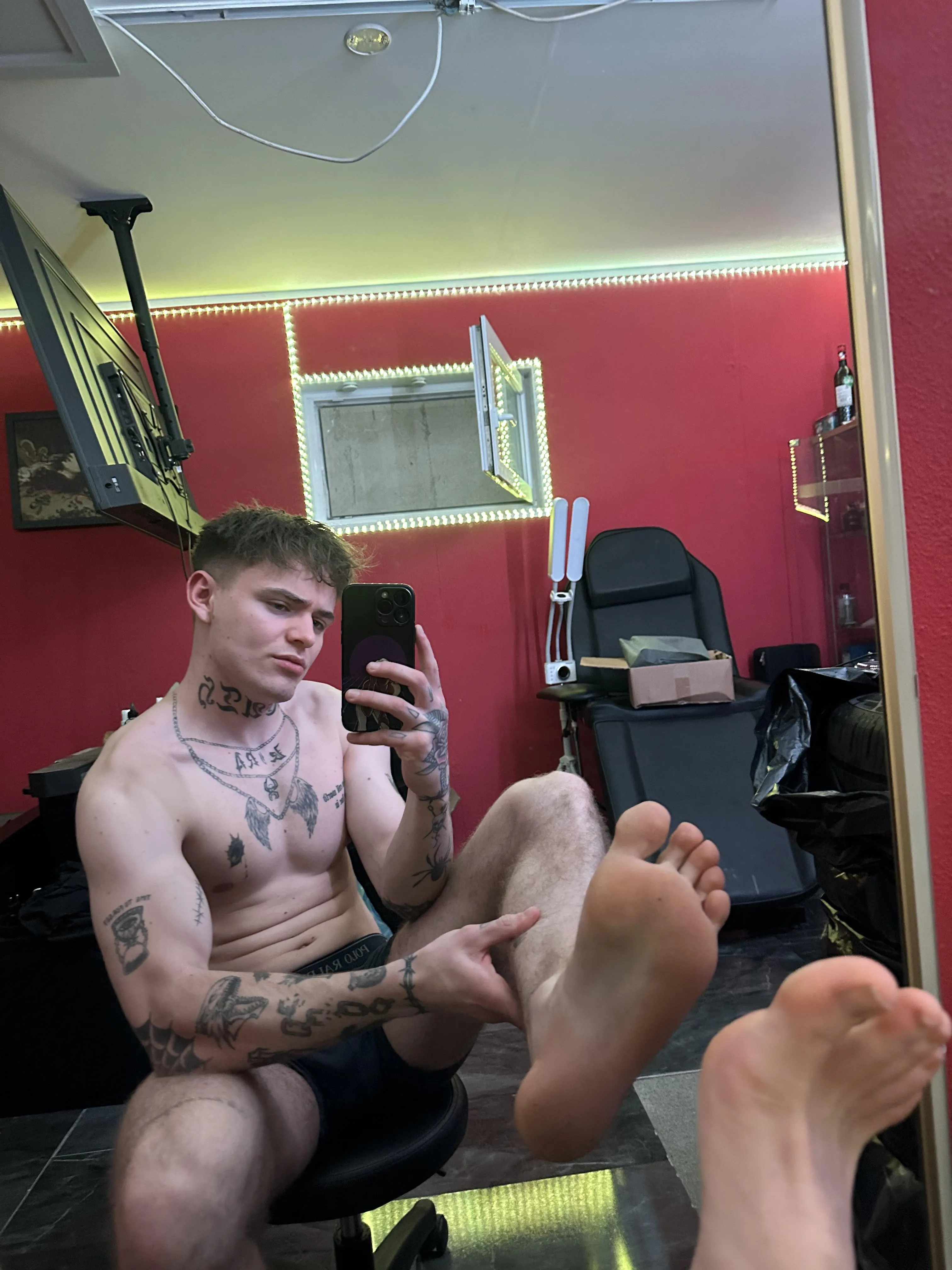 my feet and your mouth should be a good combination