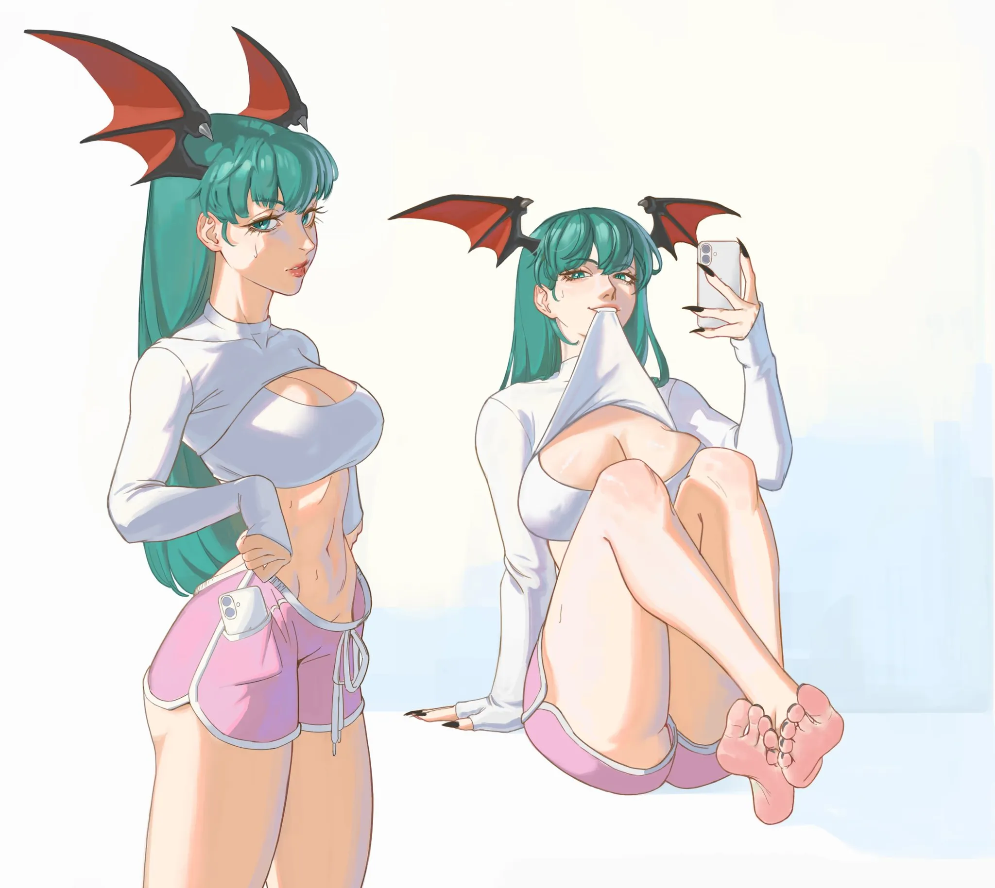 post workout Morrigan  by @reisss_art
