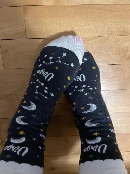 Take these socks off with your teeth..