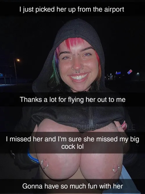You flew your gf to her ex in another state for them to fuck (captionsforever on imagefap)