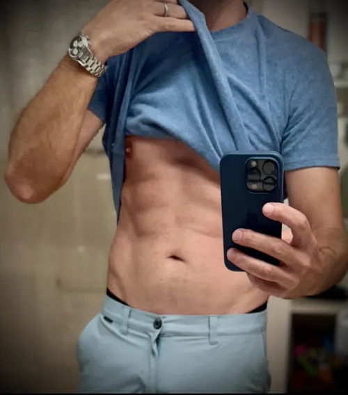 Dropped the dad bod at [42], but the jokes are abs-olutely here to stay