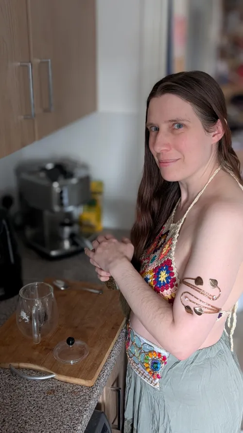 Making tea with my hairy [arms]