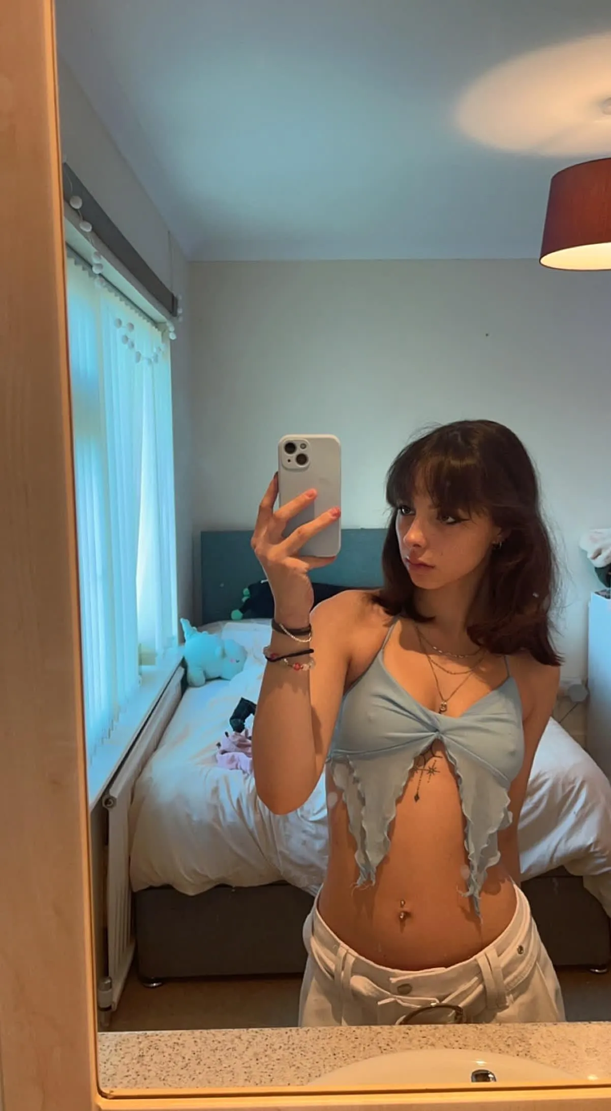 serving curves and a clean belly button