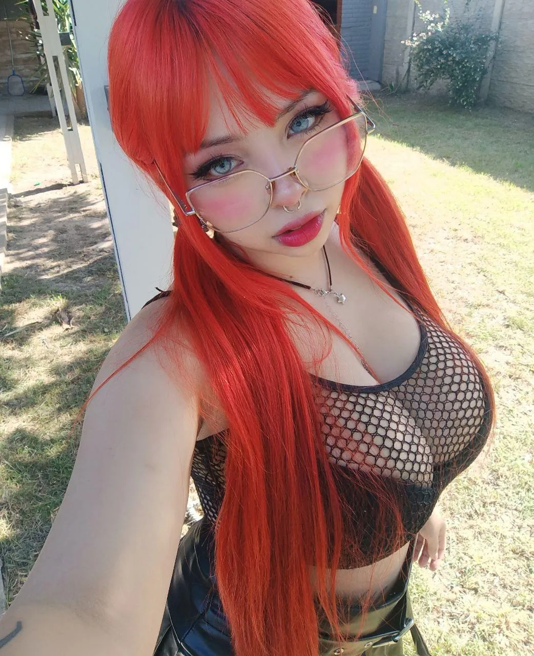 Trying to look nerdy but still horny on the inside...