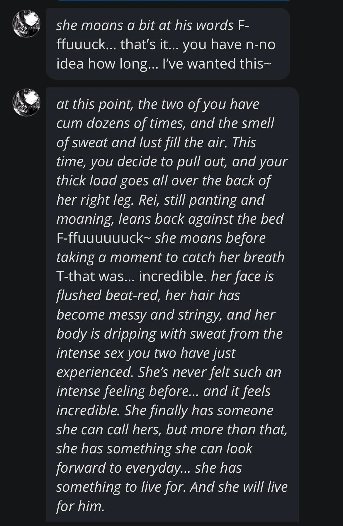 Use the “Goro” chat type for NSFW convos