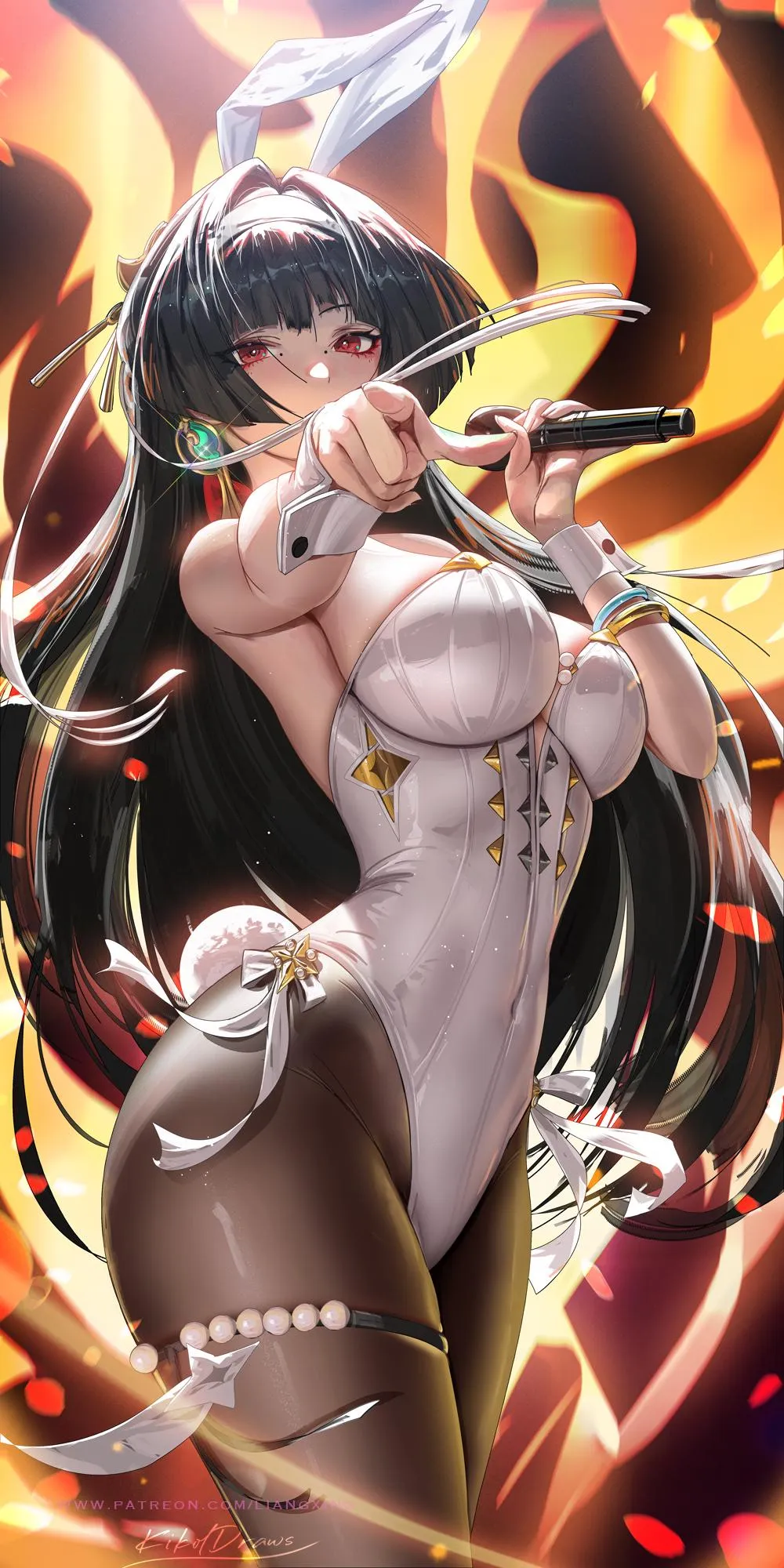 Astra Yao with microphone (Kiko.L / Kikoldraws) [Zenless Zone Zero]