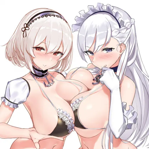 Big boobs against each other