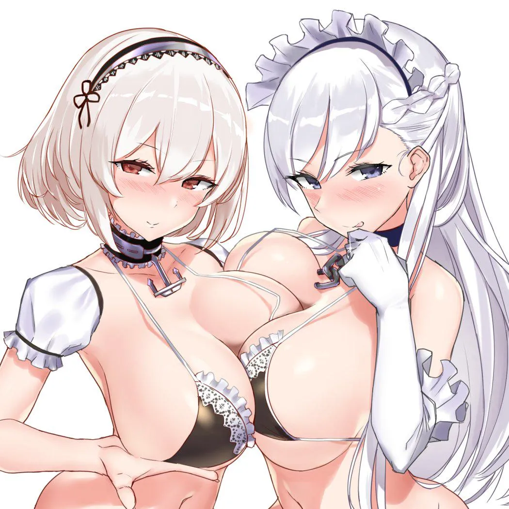 Big boobs against each other