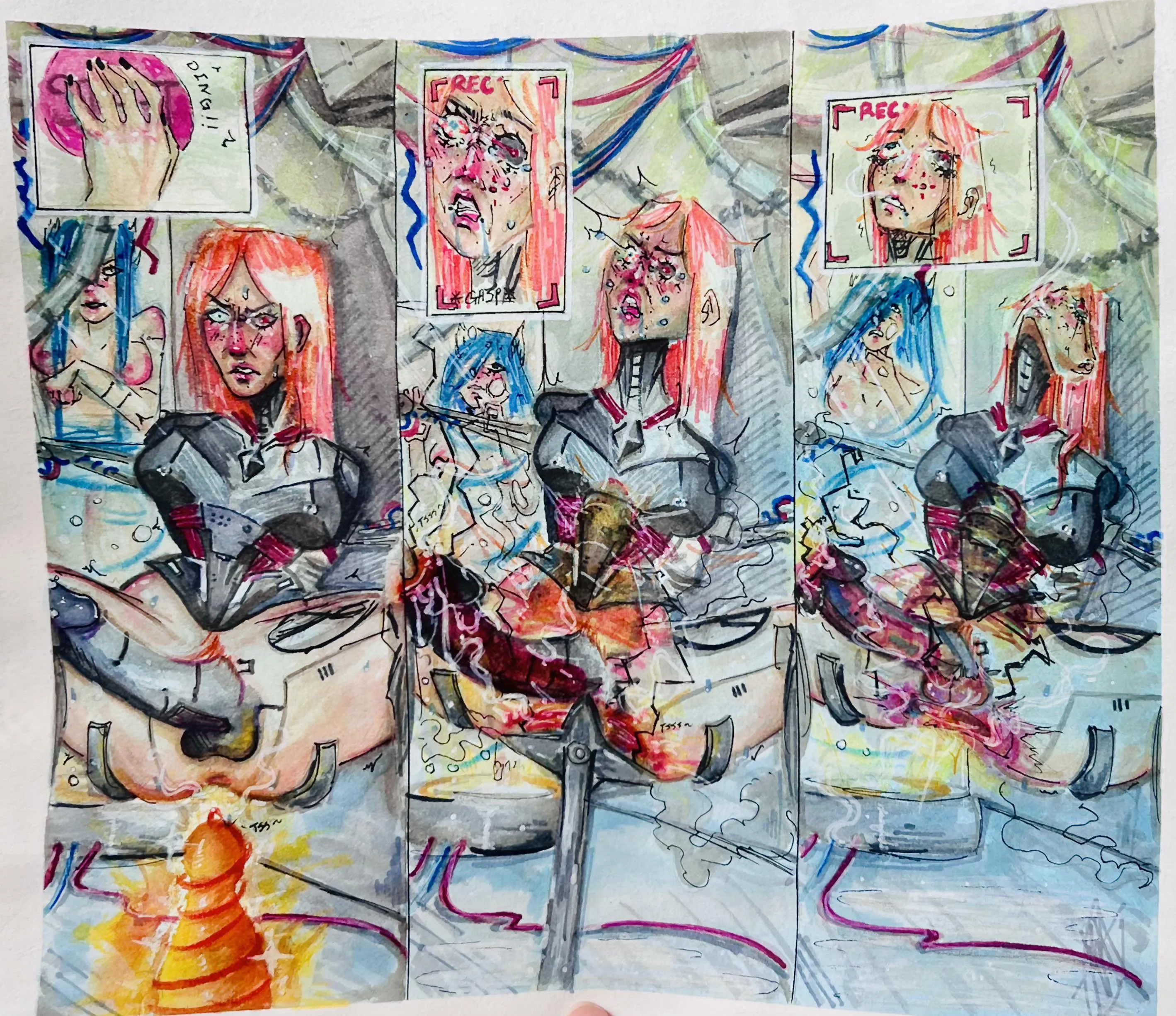 [for hire] a colorful piece for a colorful client >^<