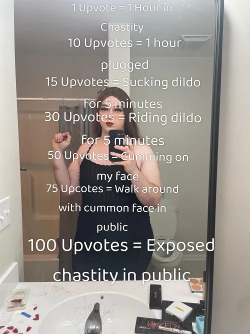 Give this sissy upvote🖤 I’ll post proof!