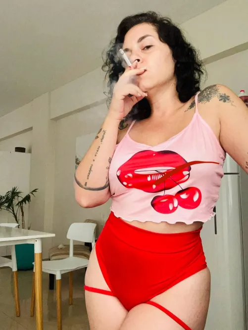 Good morning my love, how nice to start the morning smoking