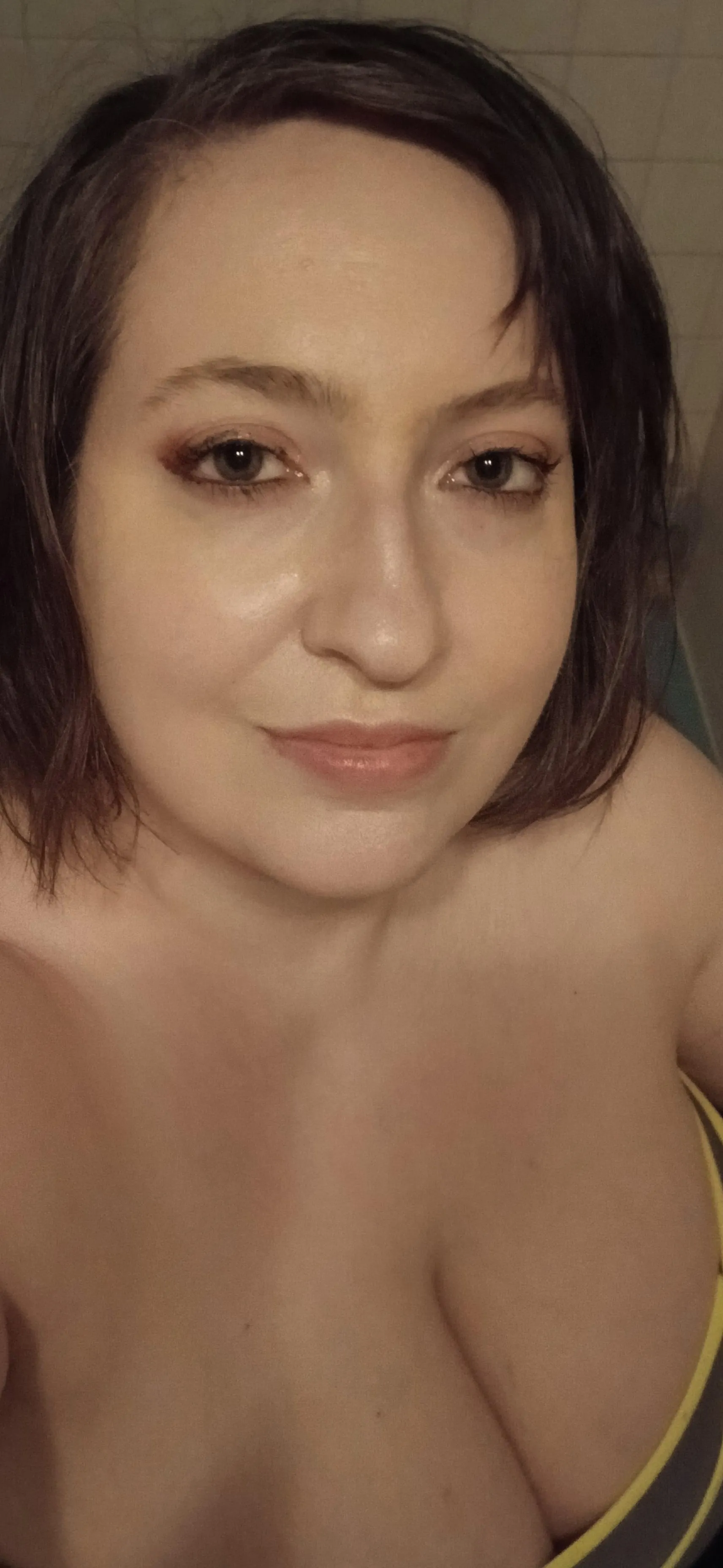 Home from work and feeling pretty.