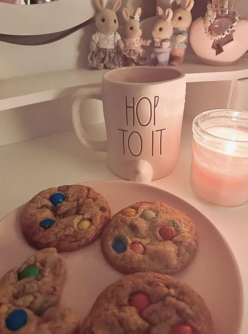 I baked some cookies!!! I’m so happy  🍪💞