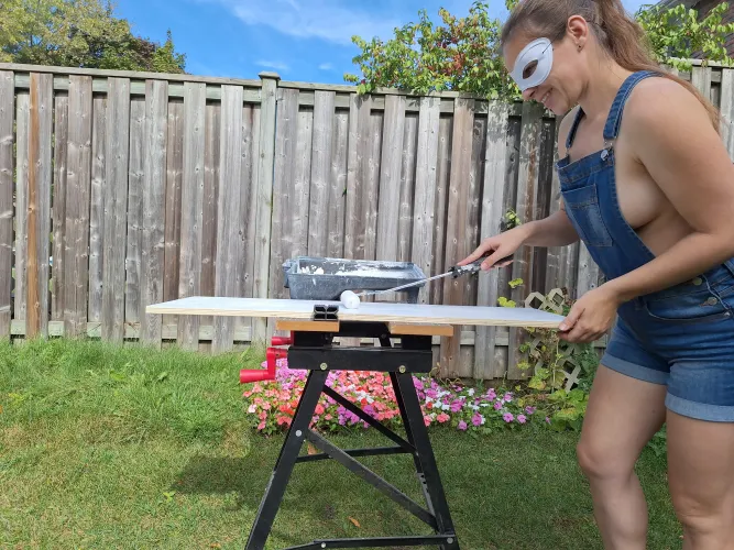 I love my overalls. I do everything in them