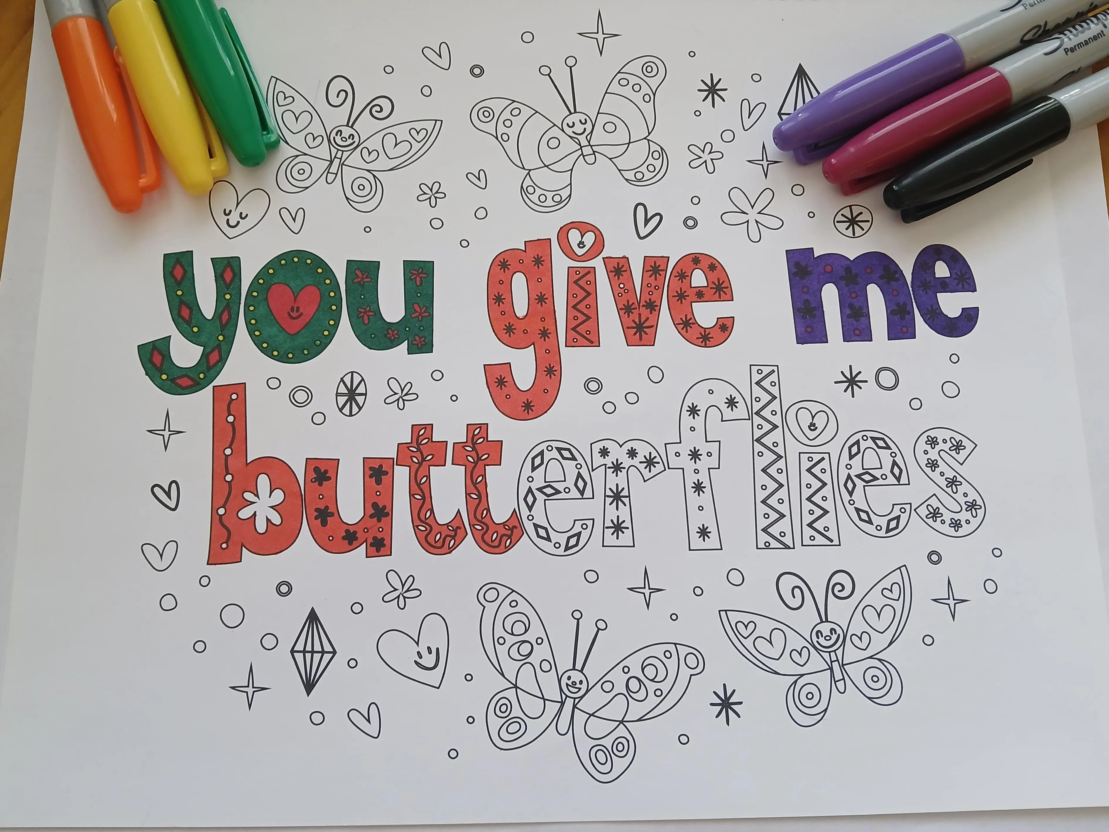 I was doin' a colorin' this morning ☺️