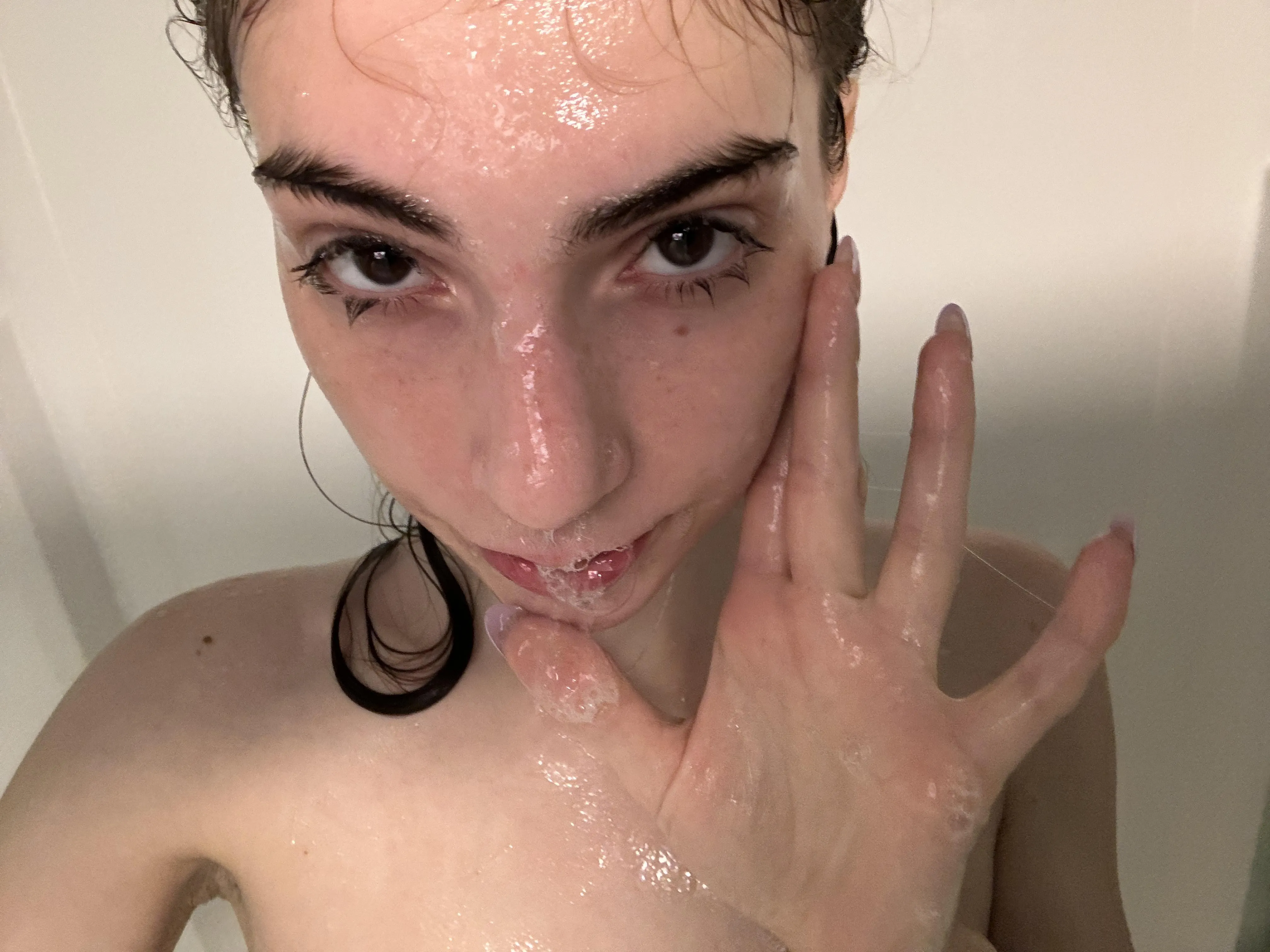 Soaked in it like a good spit slut