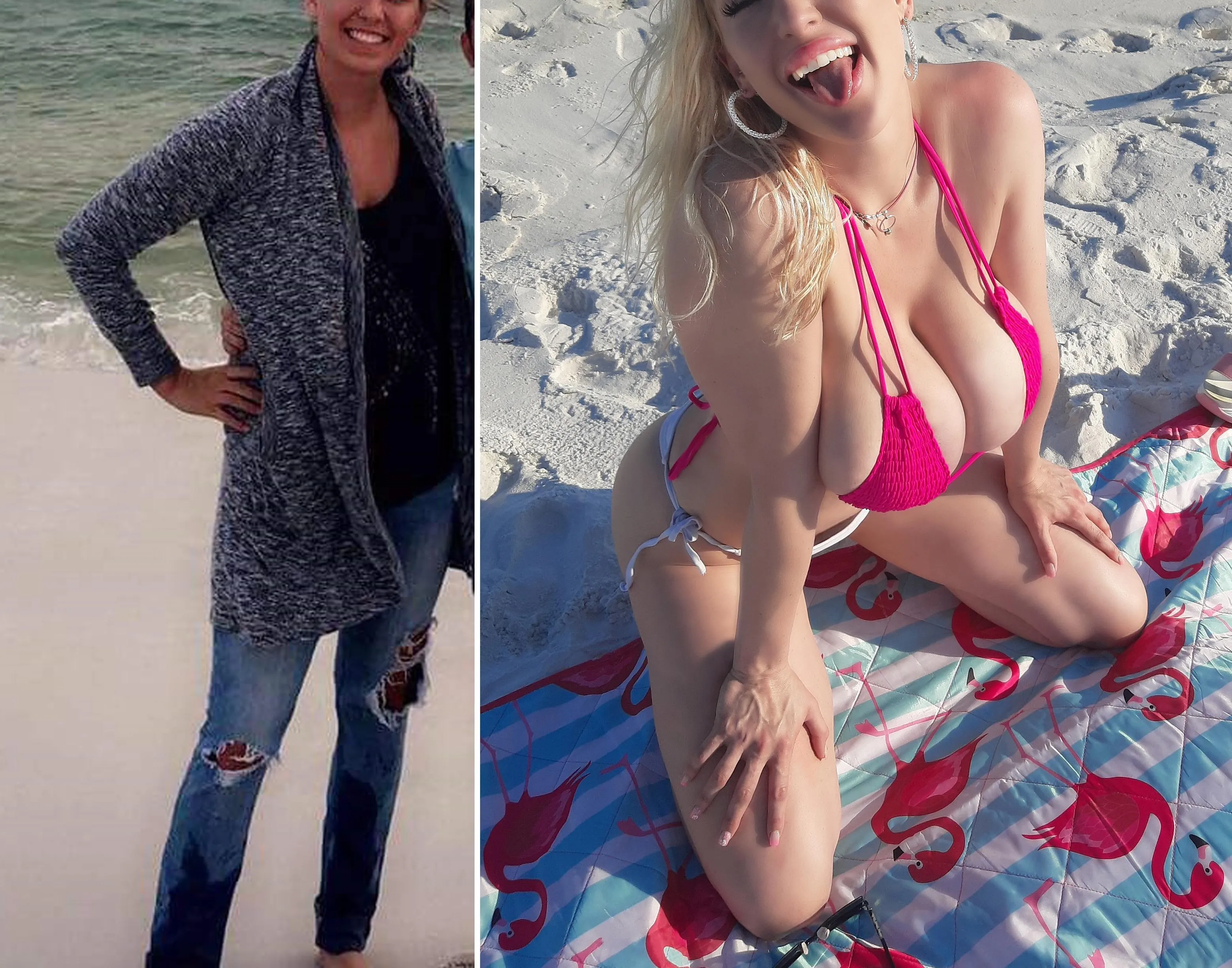 the beach has always been a happy place for me but being at the beach in a bikini as a bimbo is the bestest <3 <3 <3 :)