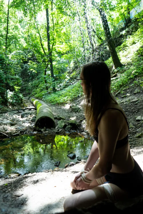 Tied up behind Minnehaha [F]alls