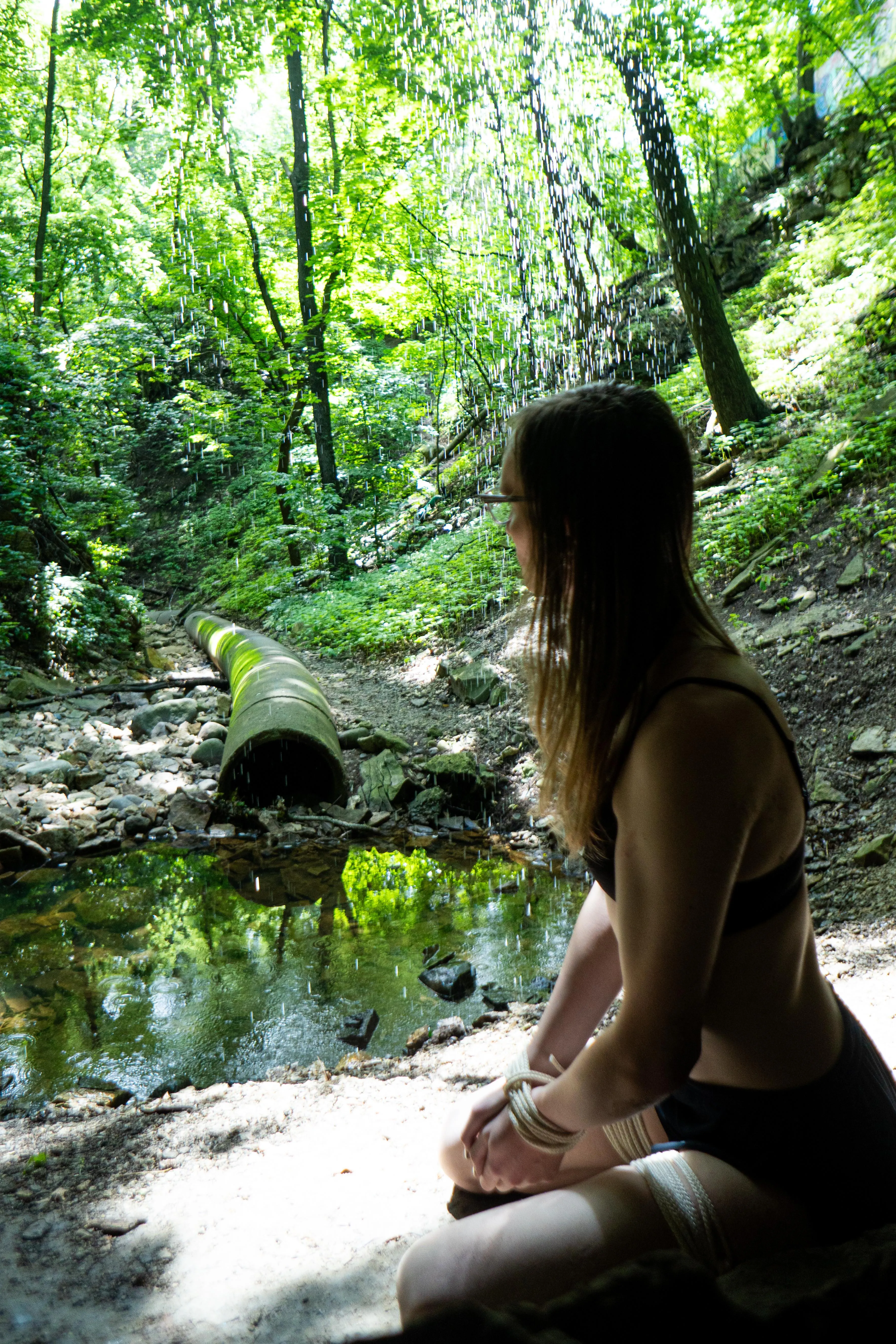 Tied up behind Minnehaha [F]alls