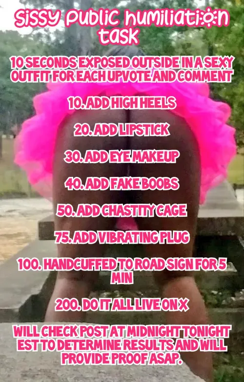 Upvote to completely humiliate me