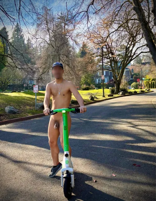 Who else loves renting scooters and just commuting around town naked?