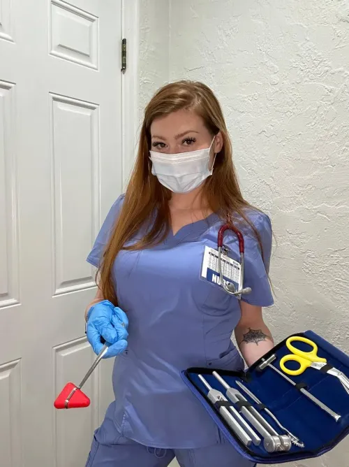 Your nurse likes to examine you naked