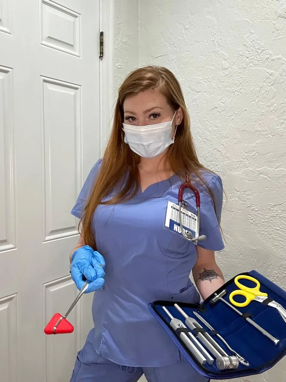 Your nurse likes to examine you naked