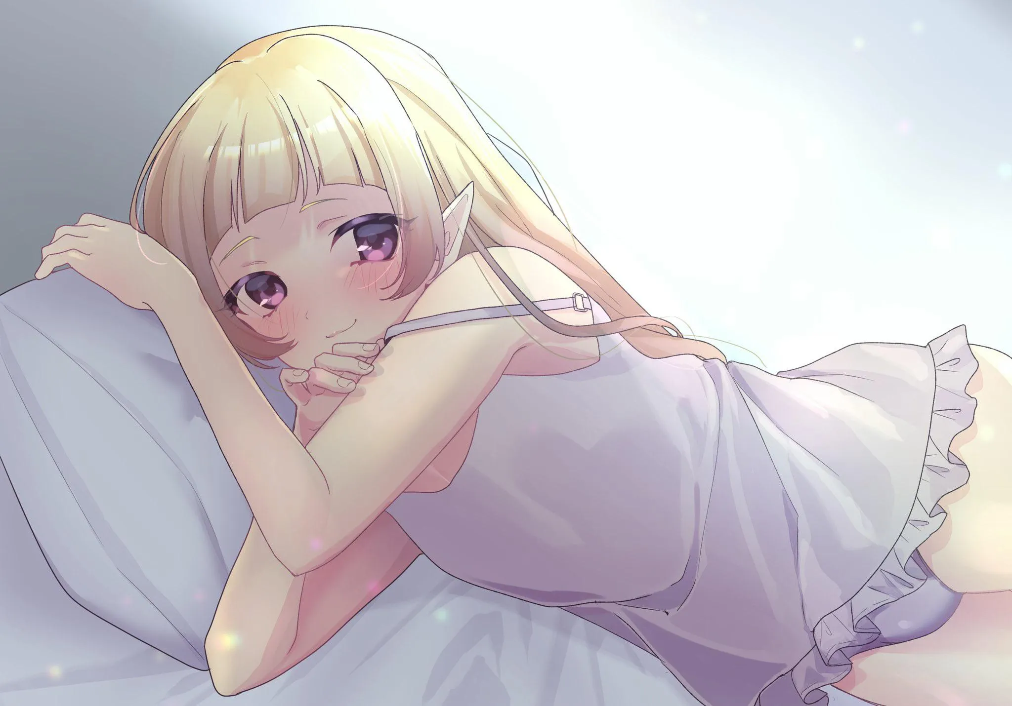 Yuki in bed