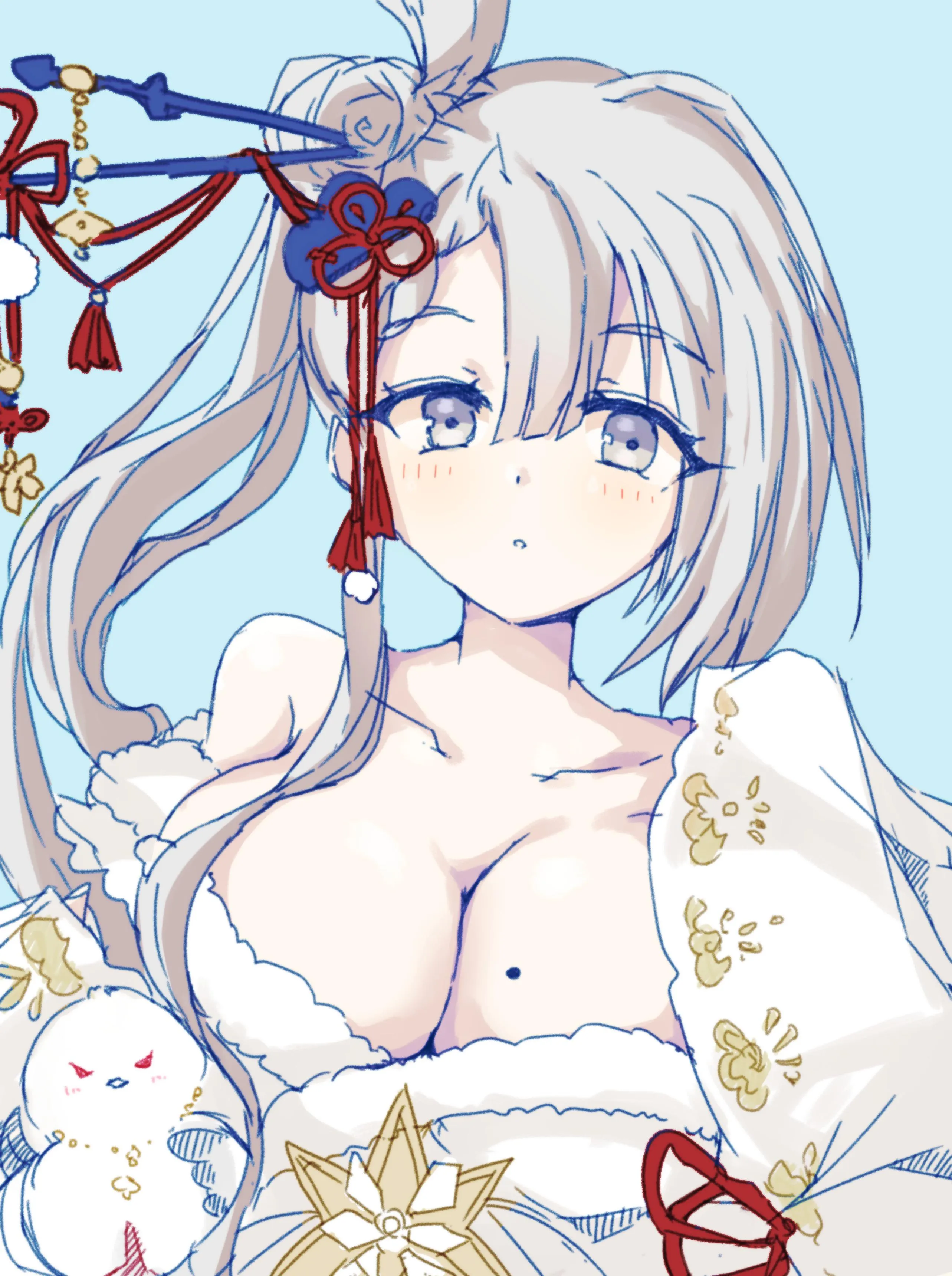 Yukino in a nice kimono