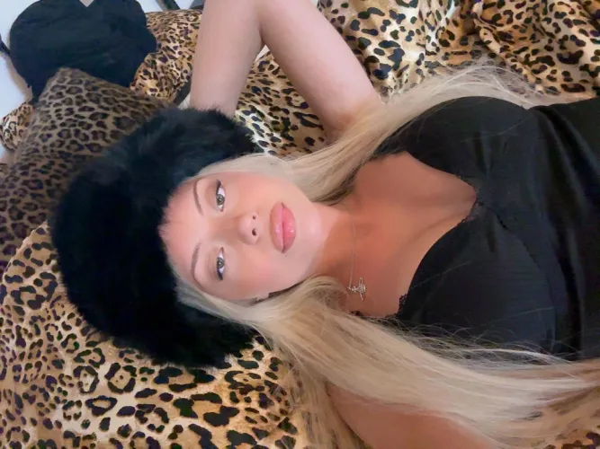 big furry winter hat :)