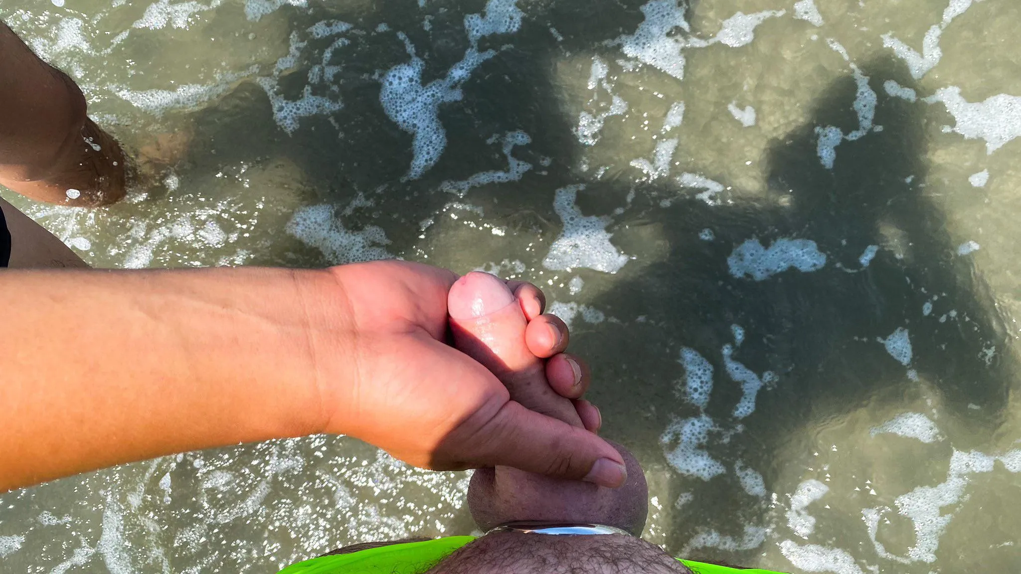 Enjoying my day at the beach a bit more!