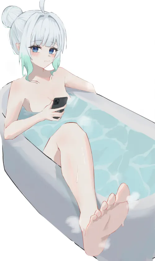 Mint Fantome In The Bath [Indie VTuber] (1426X2400)