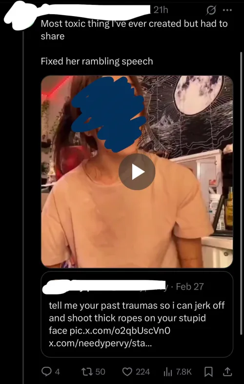 Self-declared kinkster using AI to nude a tiktoker speaking upon her trauma: