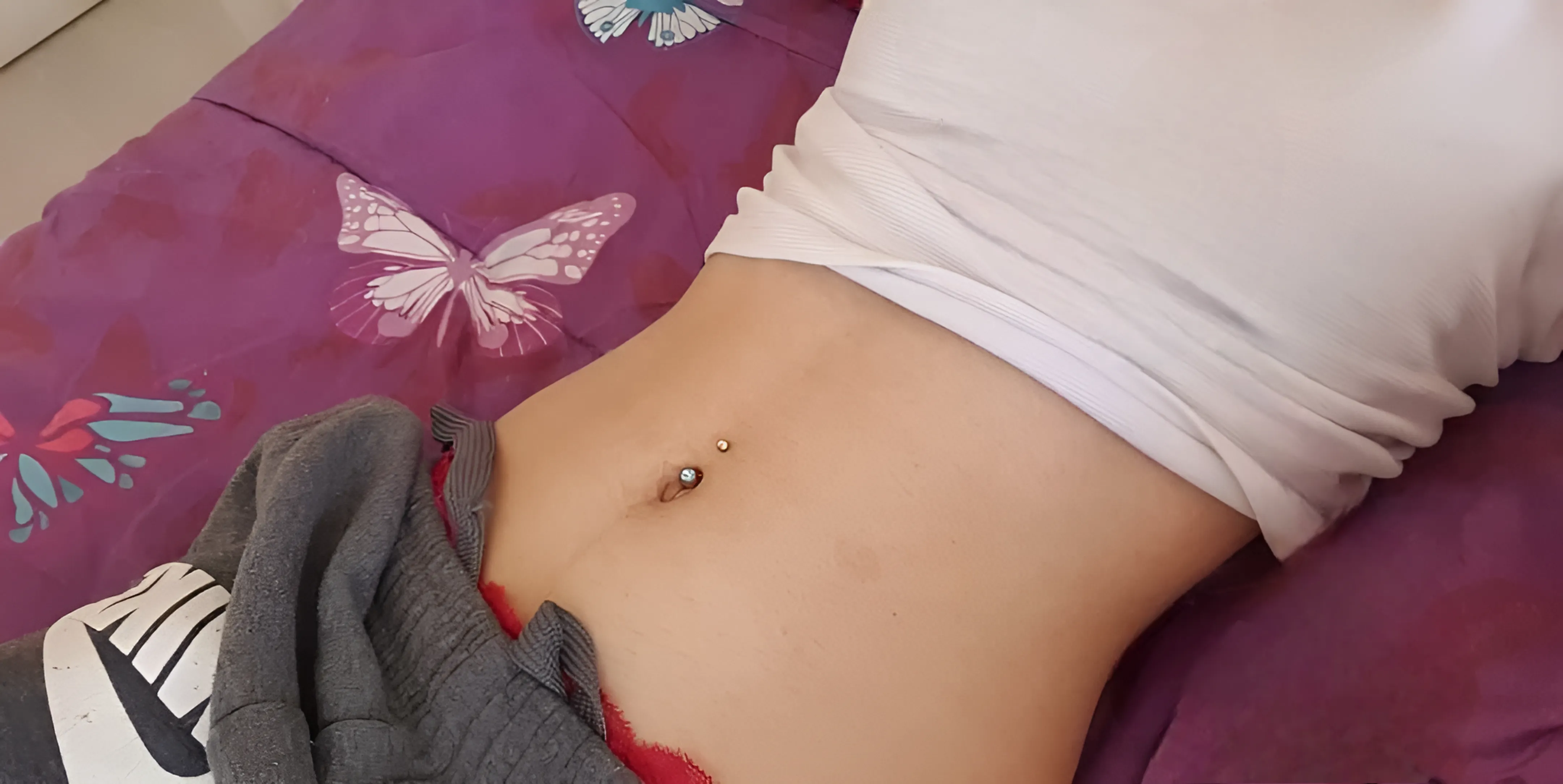 Showing Off My Belly Button ❤️