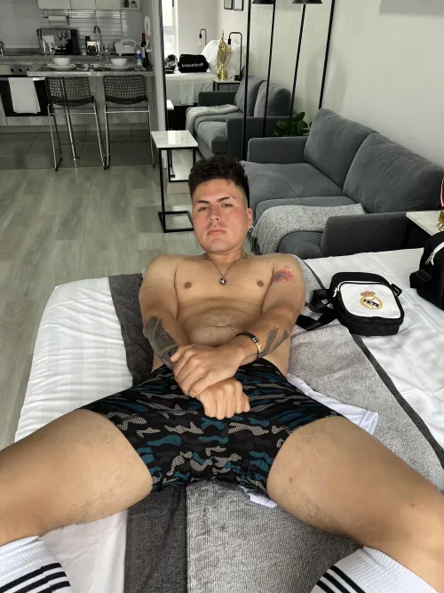 This hard soccer bulge will make all your fetishes come true.