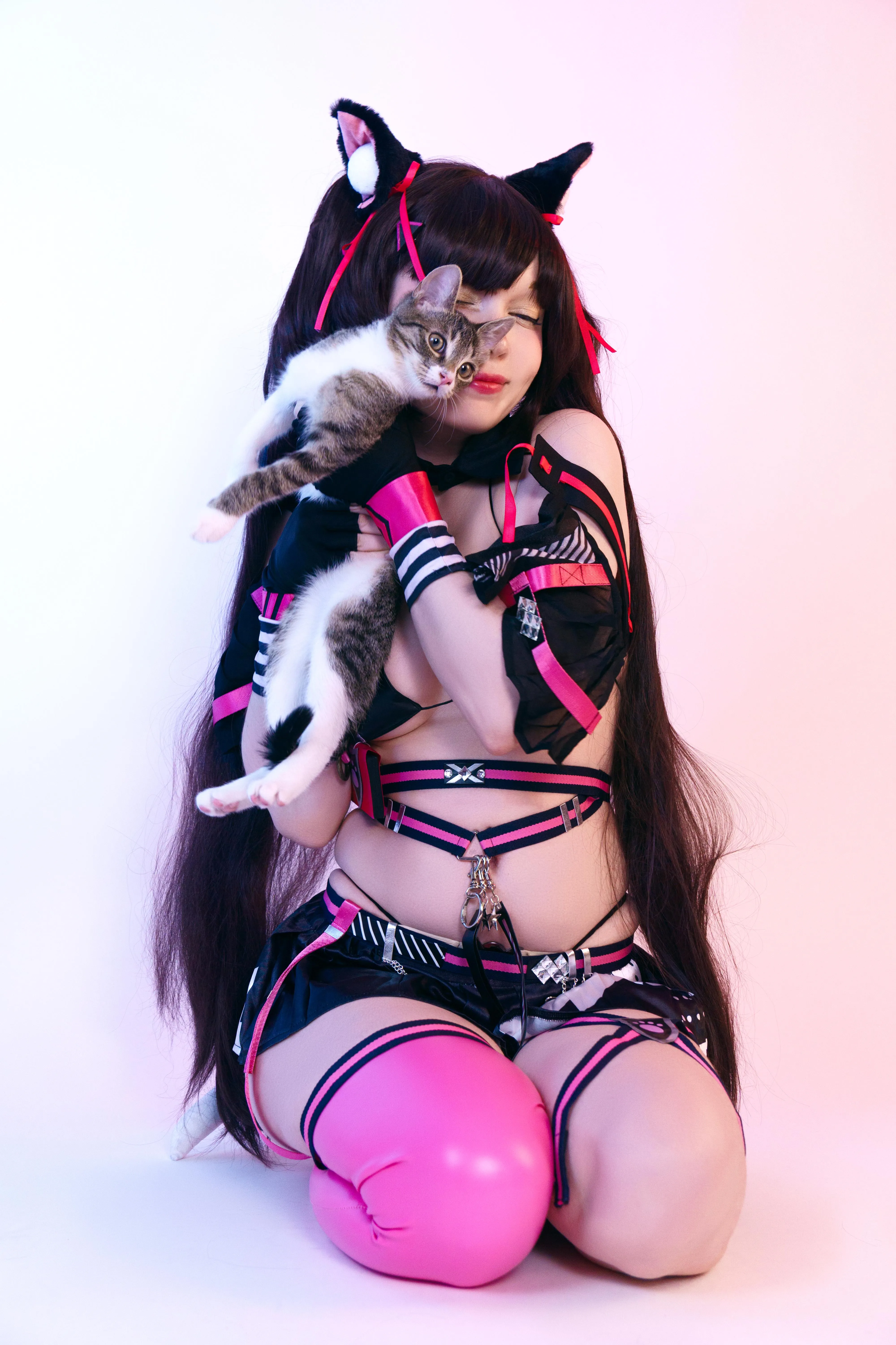 Two cutiest kitties waiting to be pet xD