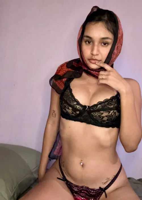 Would you cum on my hijab or boobs habibi ?