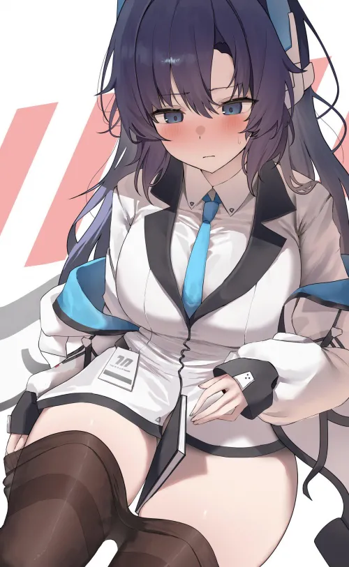 Yuuka wearing Noa's clothes [Blue Archive]